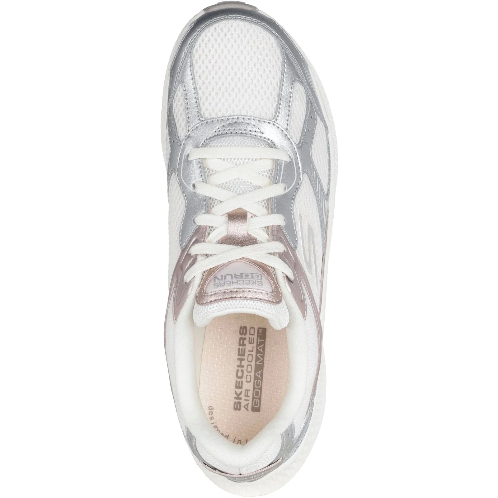 Skechers Womens GO RUN Consistent 2.0 Volt Trainer Off White - Image 3