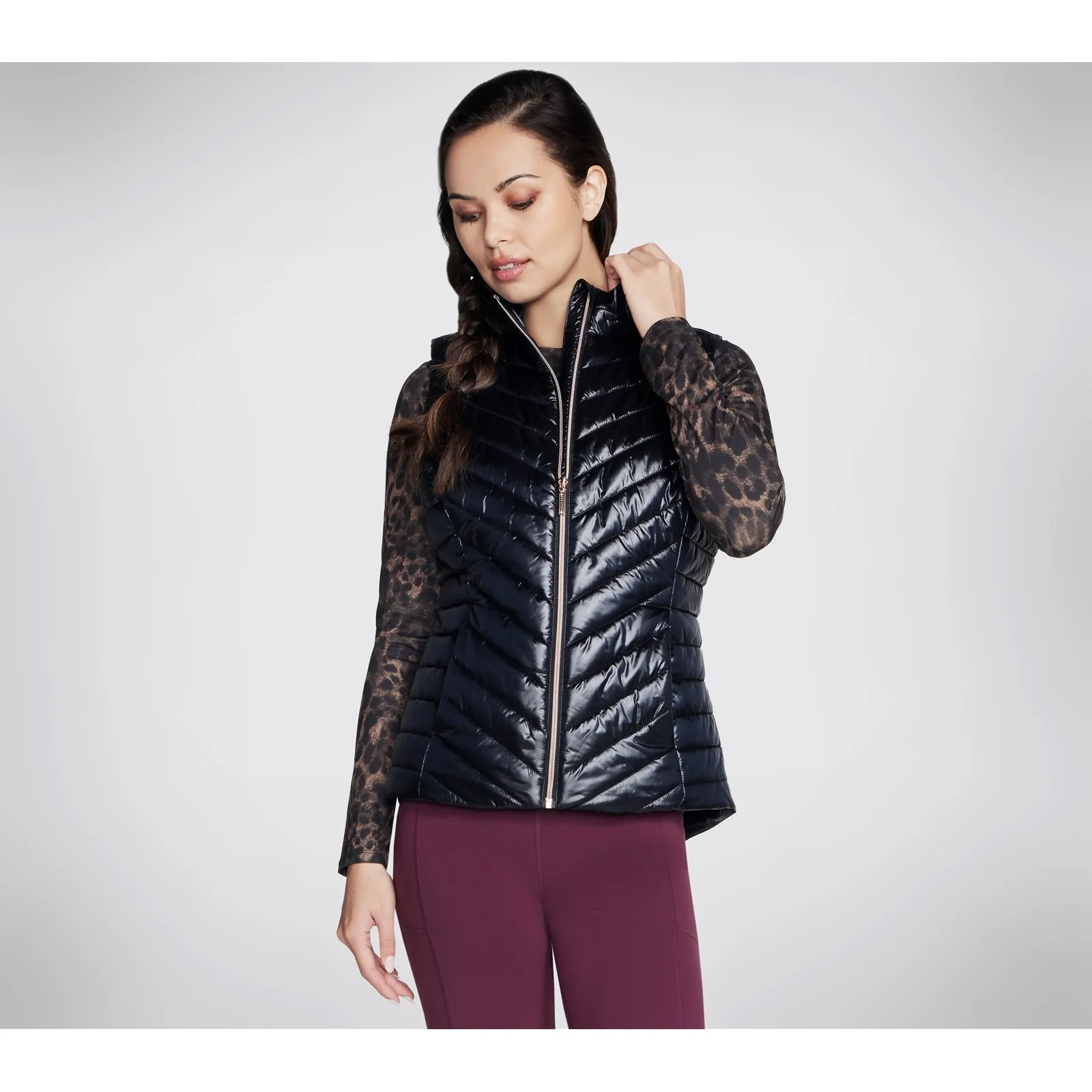 Skechers Womens Go Shield Shine Vest Black