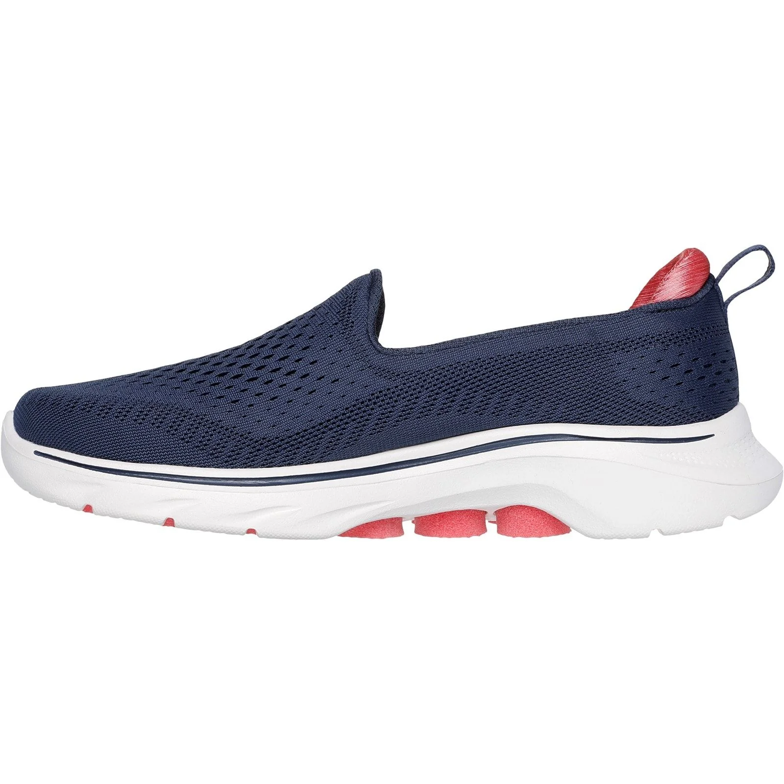 Skechers Womens GO WALK 7 - Vina Shoe Navy/Coral - Image 2