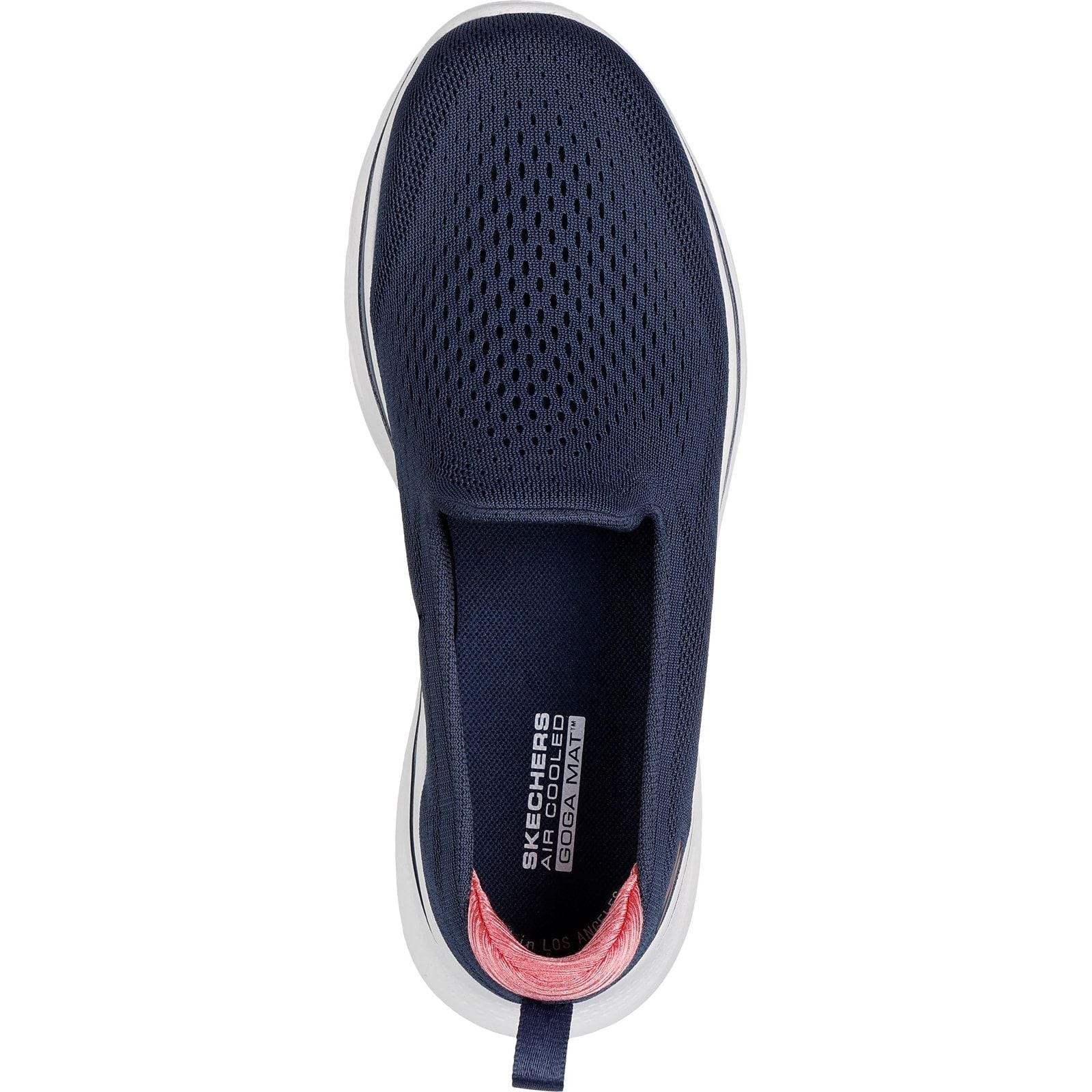 Skechers Womens GO WALK 7 - Vina Shoe Navy/Coral - Image 4
