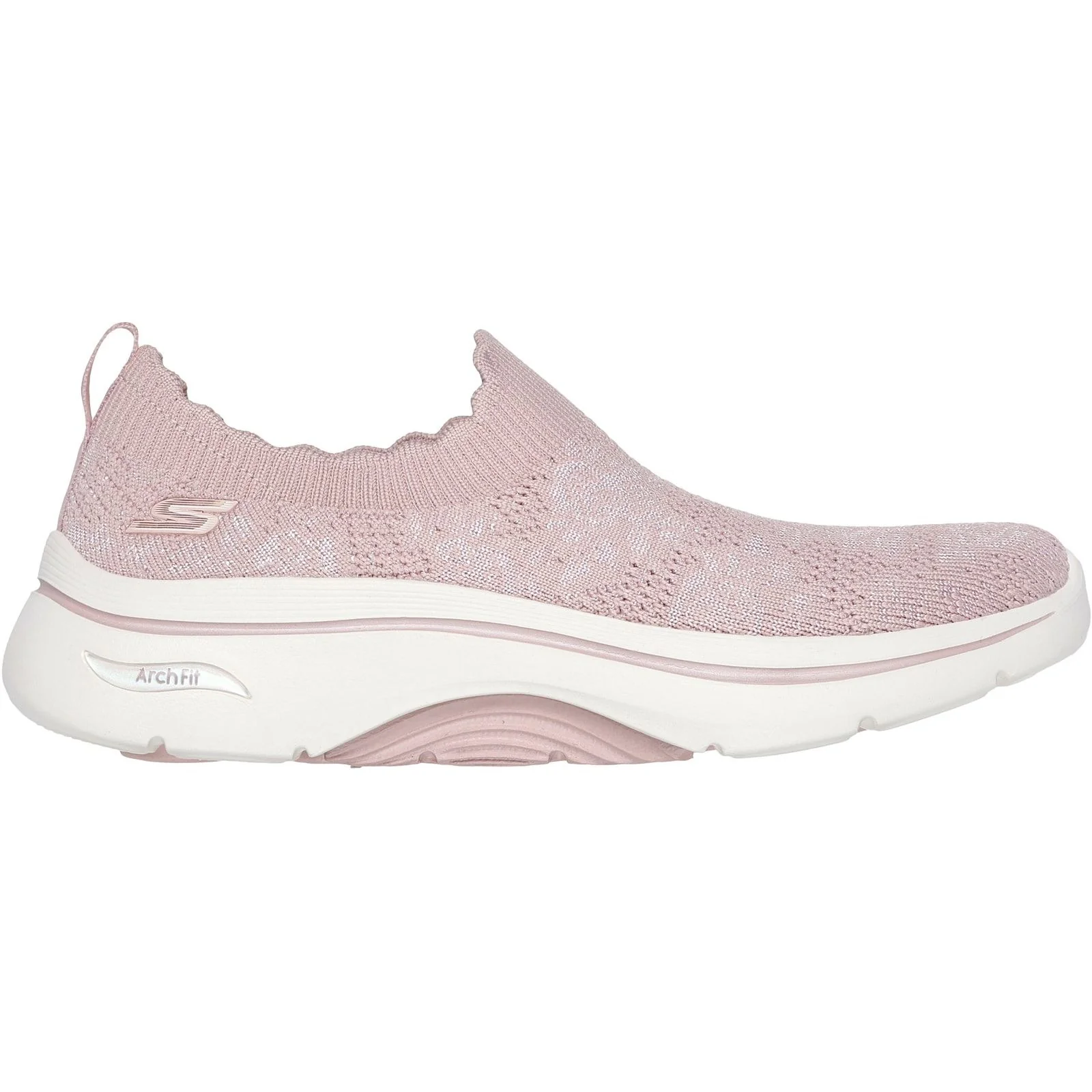 Skechers Womens GO WALK Arch Fit 2.0 Rosa Linda Trainer Mauve