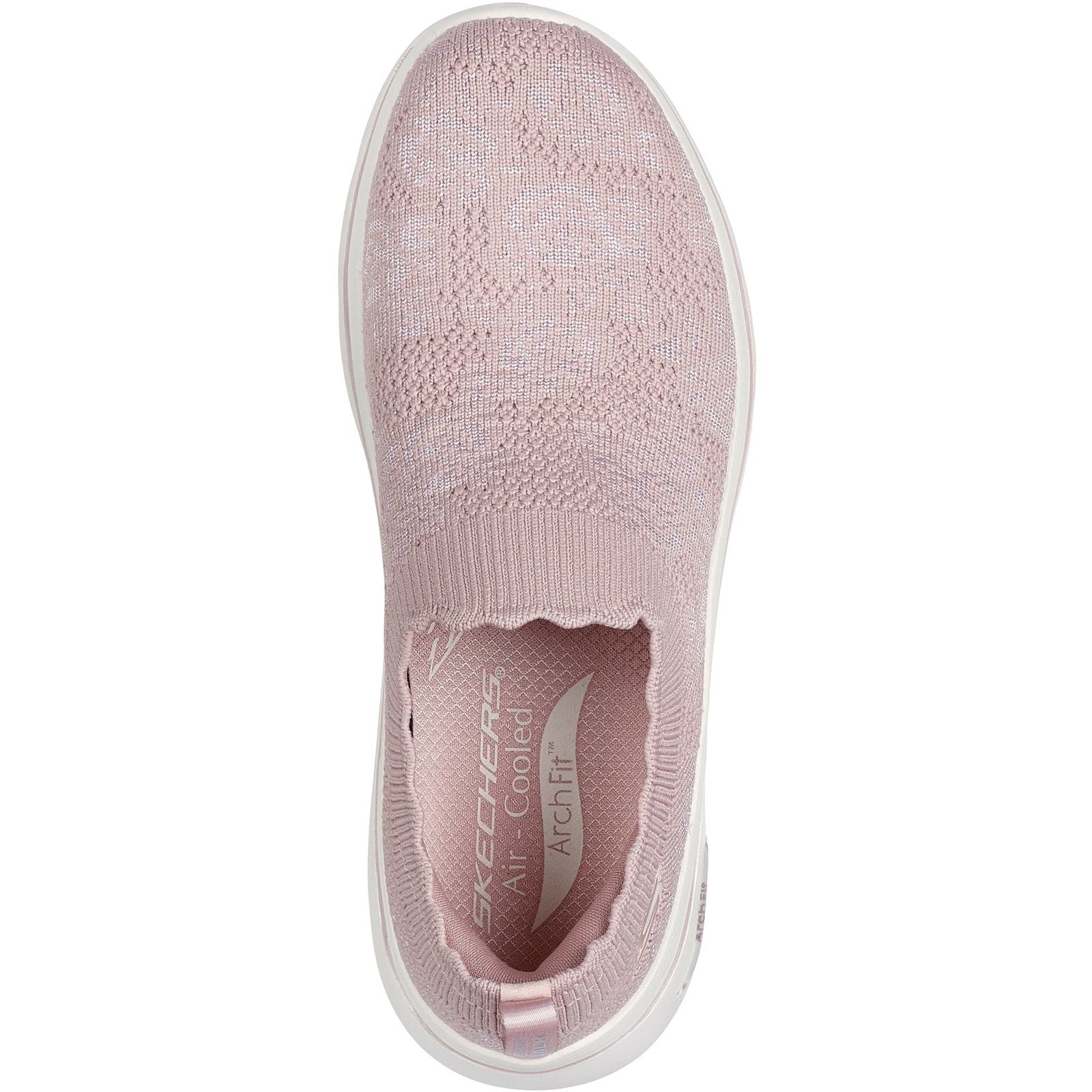 Skechers Womens GO WALK Arch Fit 2.0 Rosa Linda Trainer Mauve - Image 3
