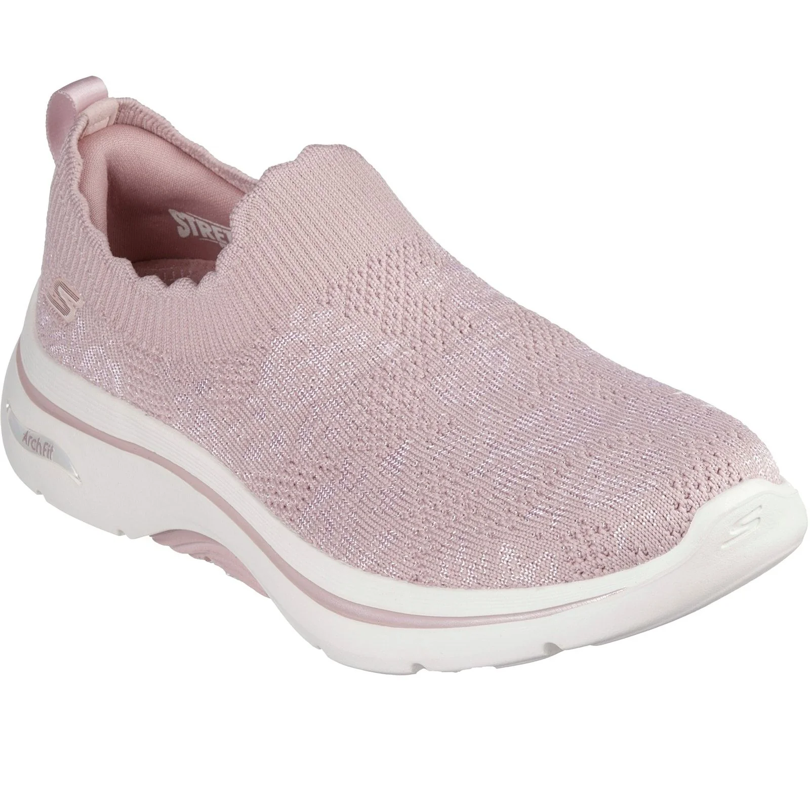 Skechers Womens GO WALK Arch Fit 2.0 Rosa Linda Trainer Mauve - Image 5
