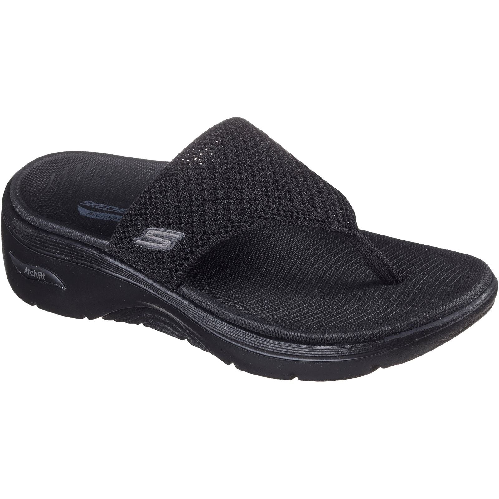 Skechers Womens Go Walk Arch Fit 2.0 Sandal Black - Image 5