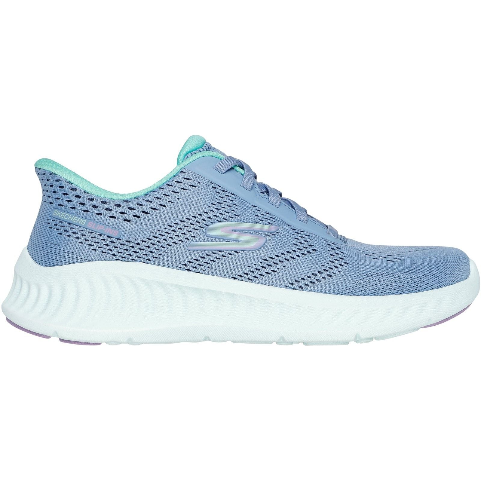 Skechers Womens Go Walk Now Khloe Trainers Blue/Green