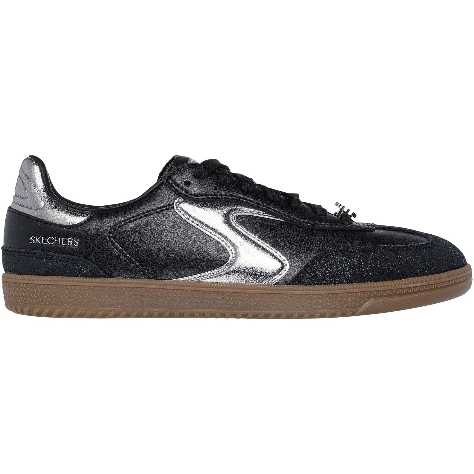 Skechers Womens Hotshot Cool Glow Trainer Black/Silver