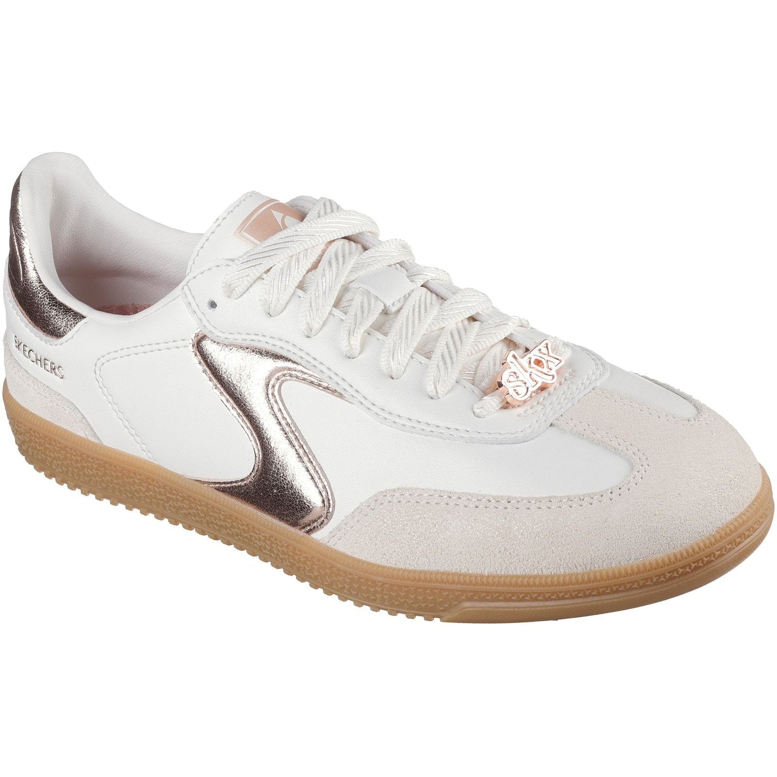 Skechers Womens Hotshot Cool Glow Trainer White/Rose Gold - Image 5
