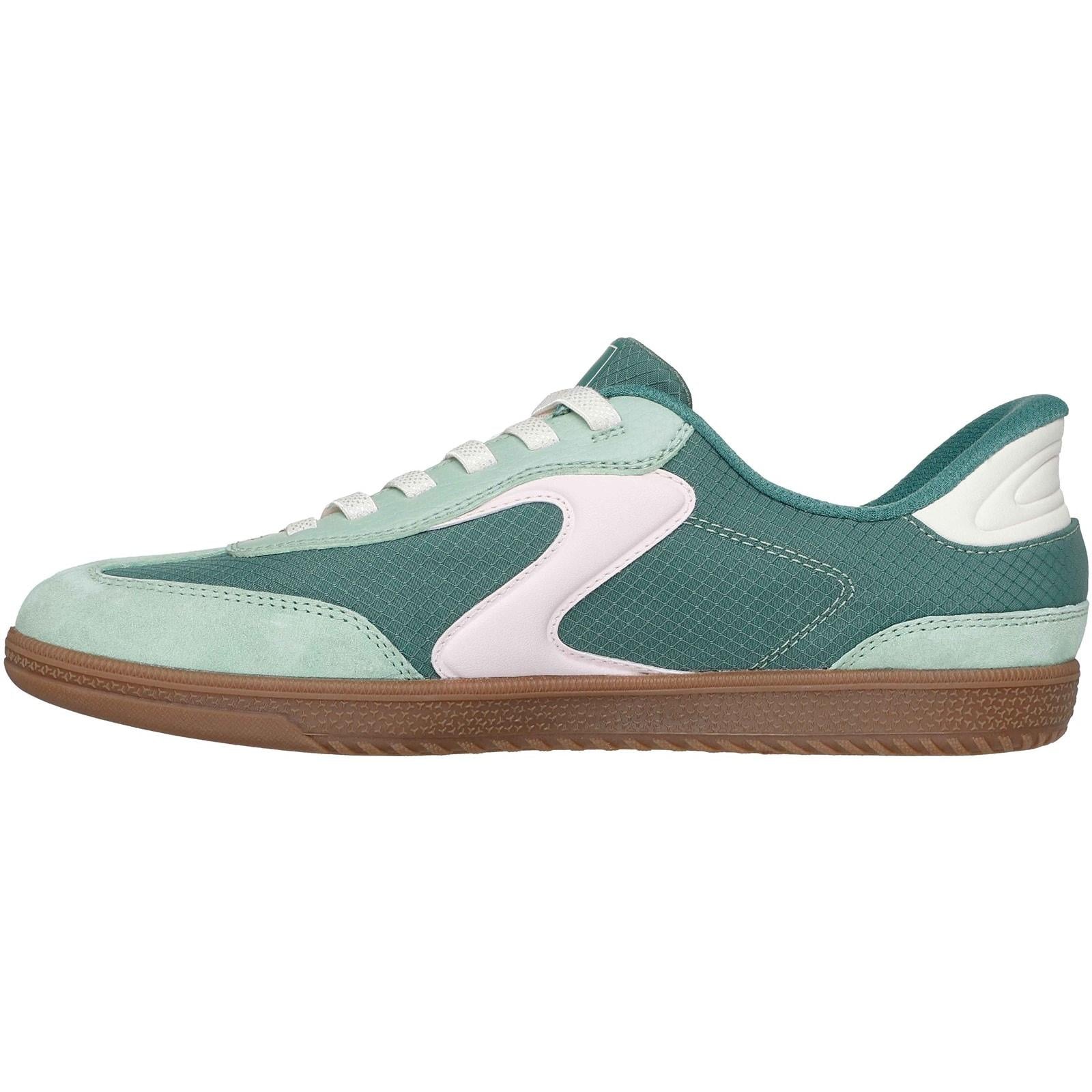 Skechers Womens Hotshot - Everyday Ease Trainers Green/Pink - Image 2