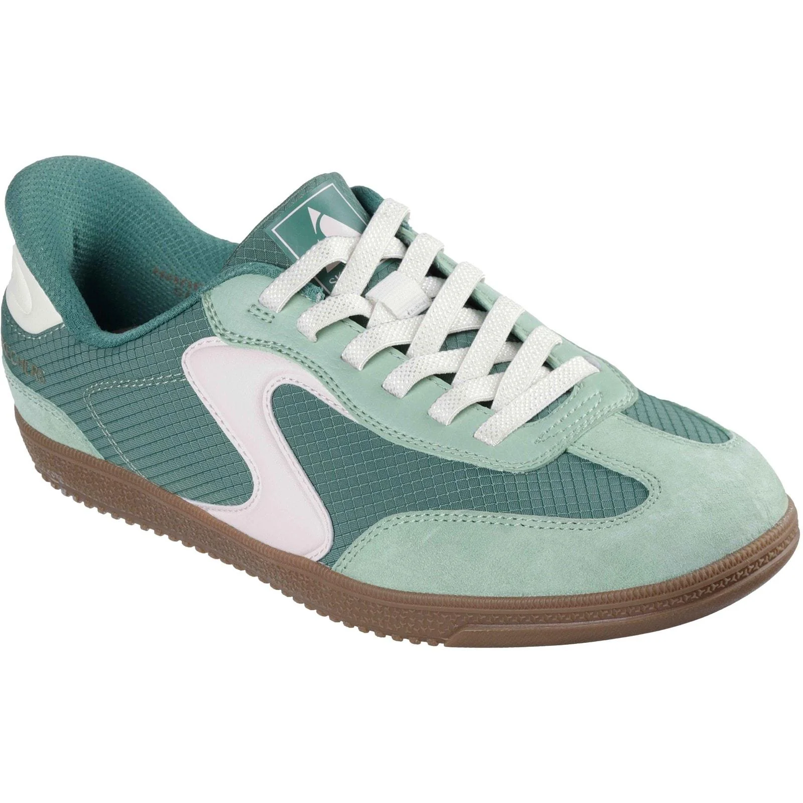 Skechers Womens Hotshot - Everyday Ease Trainers Green/Pink - Image 5