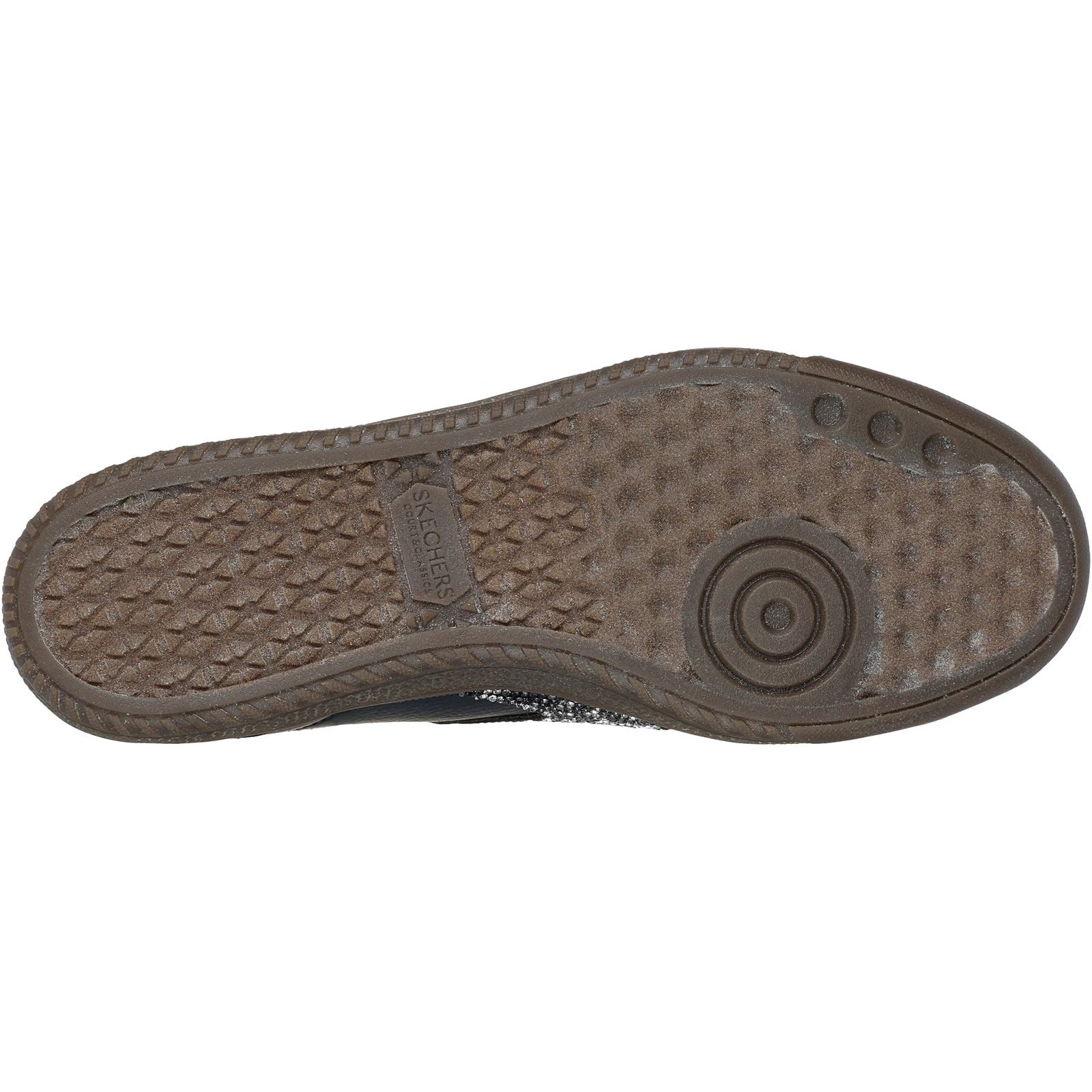 Skechers Womens Hotshot Shimmering Spots Trainer Black/White - Image 4