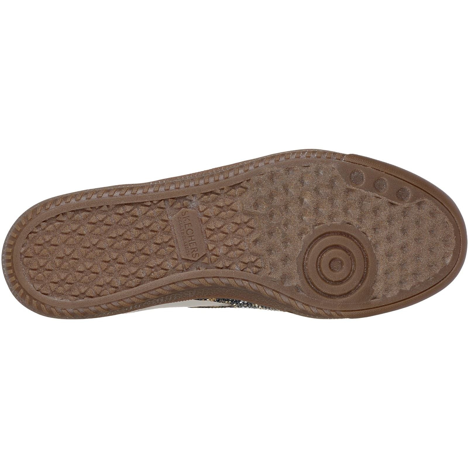 Skechers Womens Hotshot Shimmering Spots Trainer Taupe - Image 4