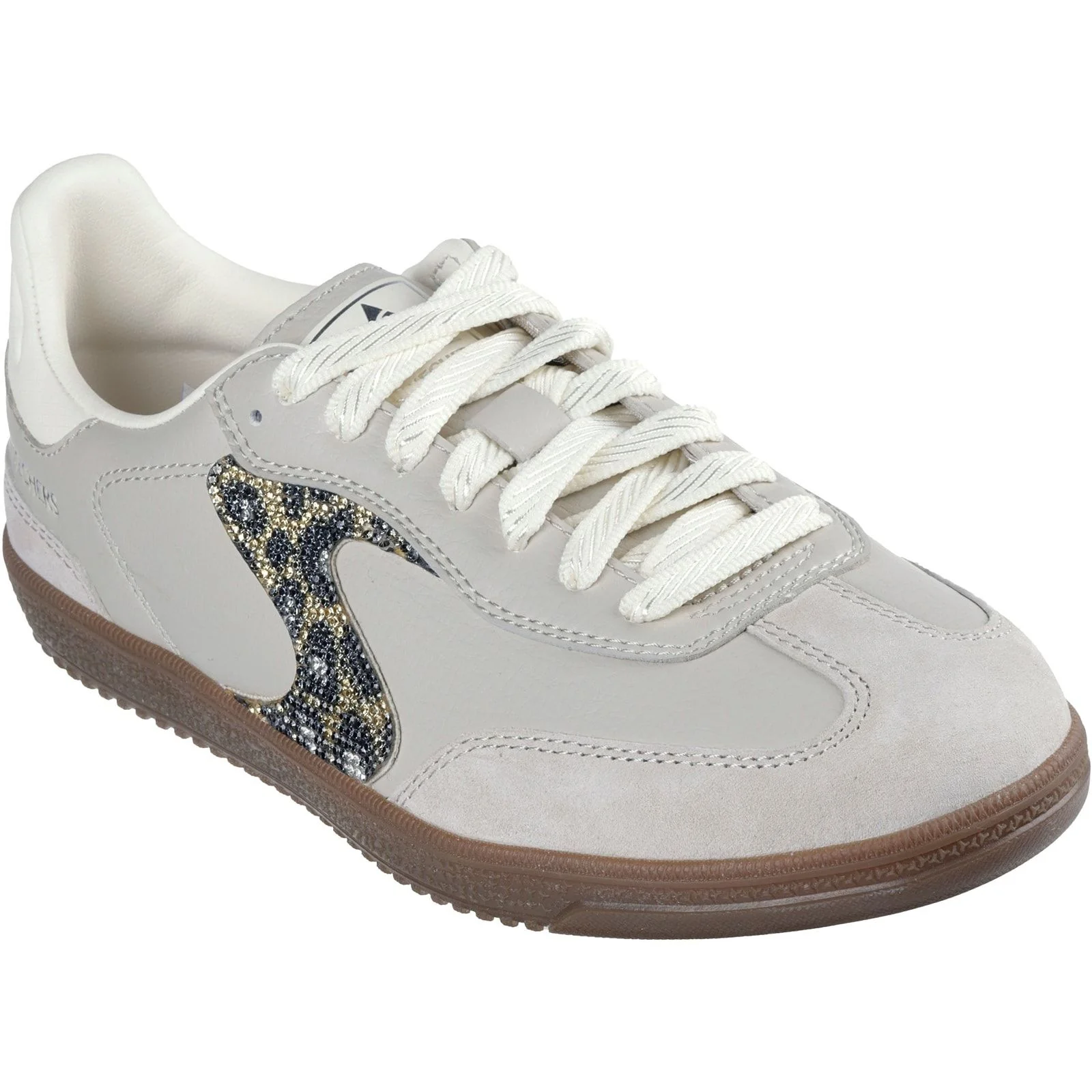 Skechers Womens Hotshot Shimmering Spots Trainer Taupe - Image 5
