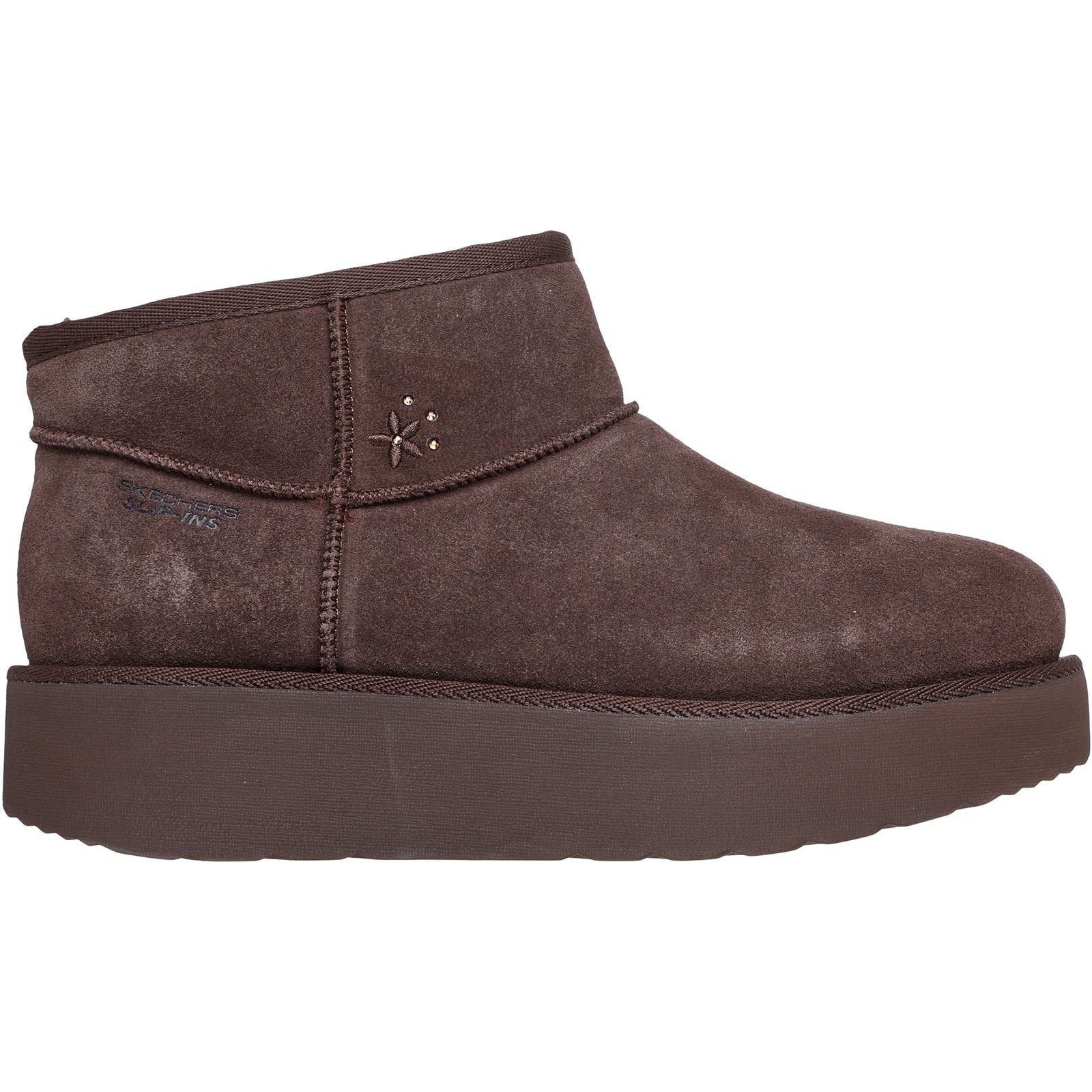 Skechers Womens Keep Cozy Boots Chocolate