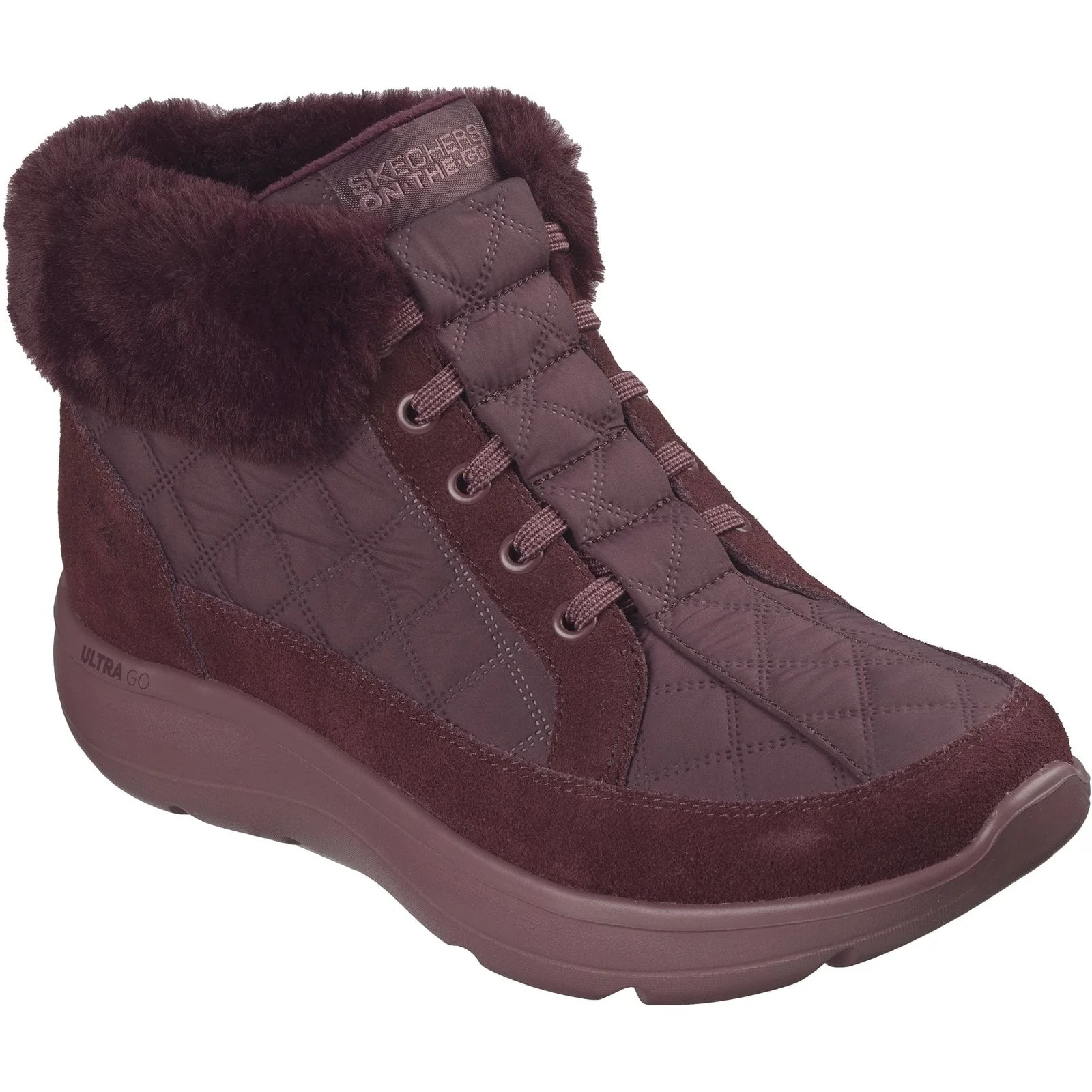 Skechers Womens On-The-Go Encore Elisa Boots Burgundy - Image 5