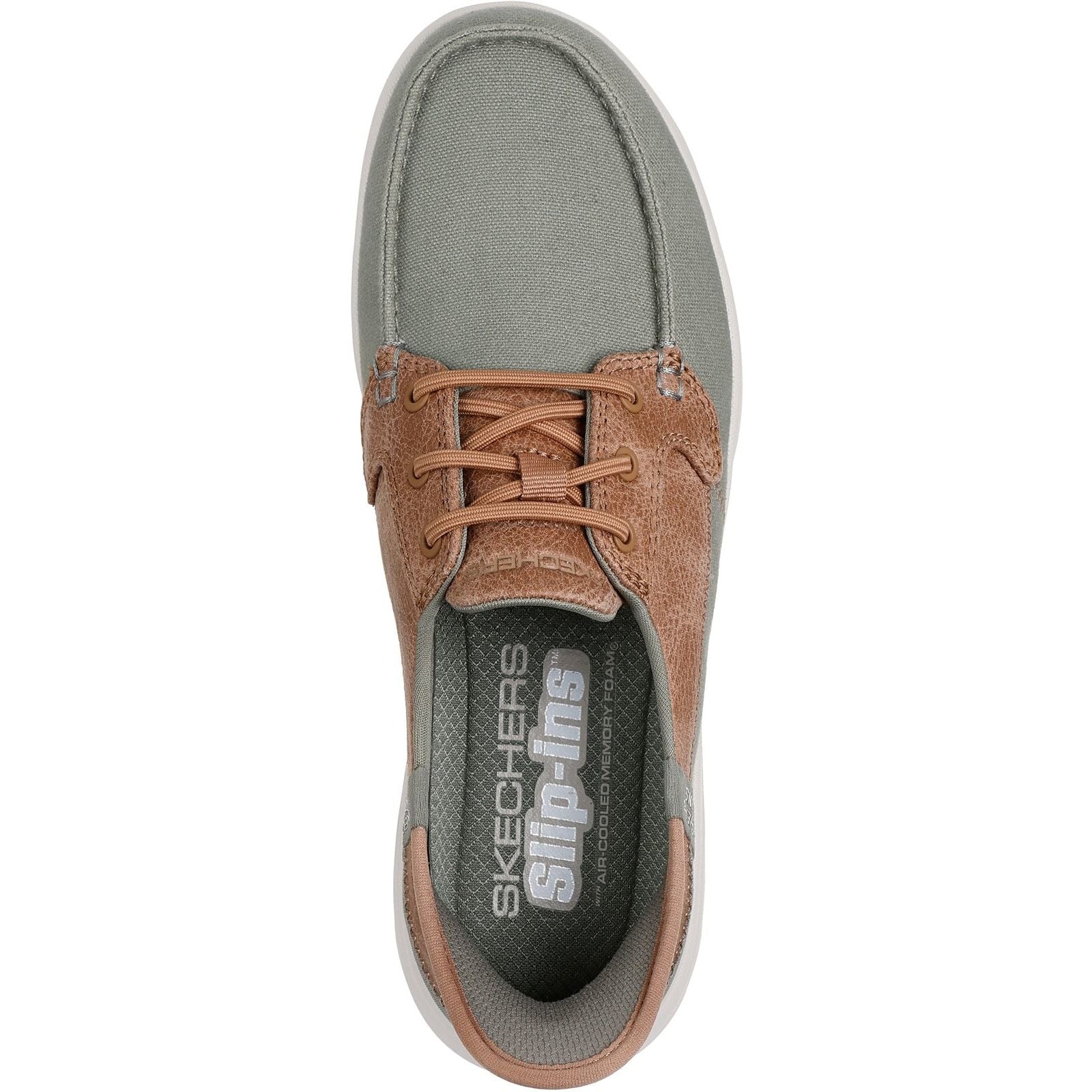 Skechers Womens On-the-GO Flex - Palmilla Boat Shoe Olive - Image 4