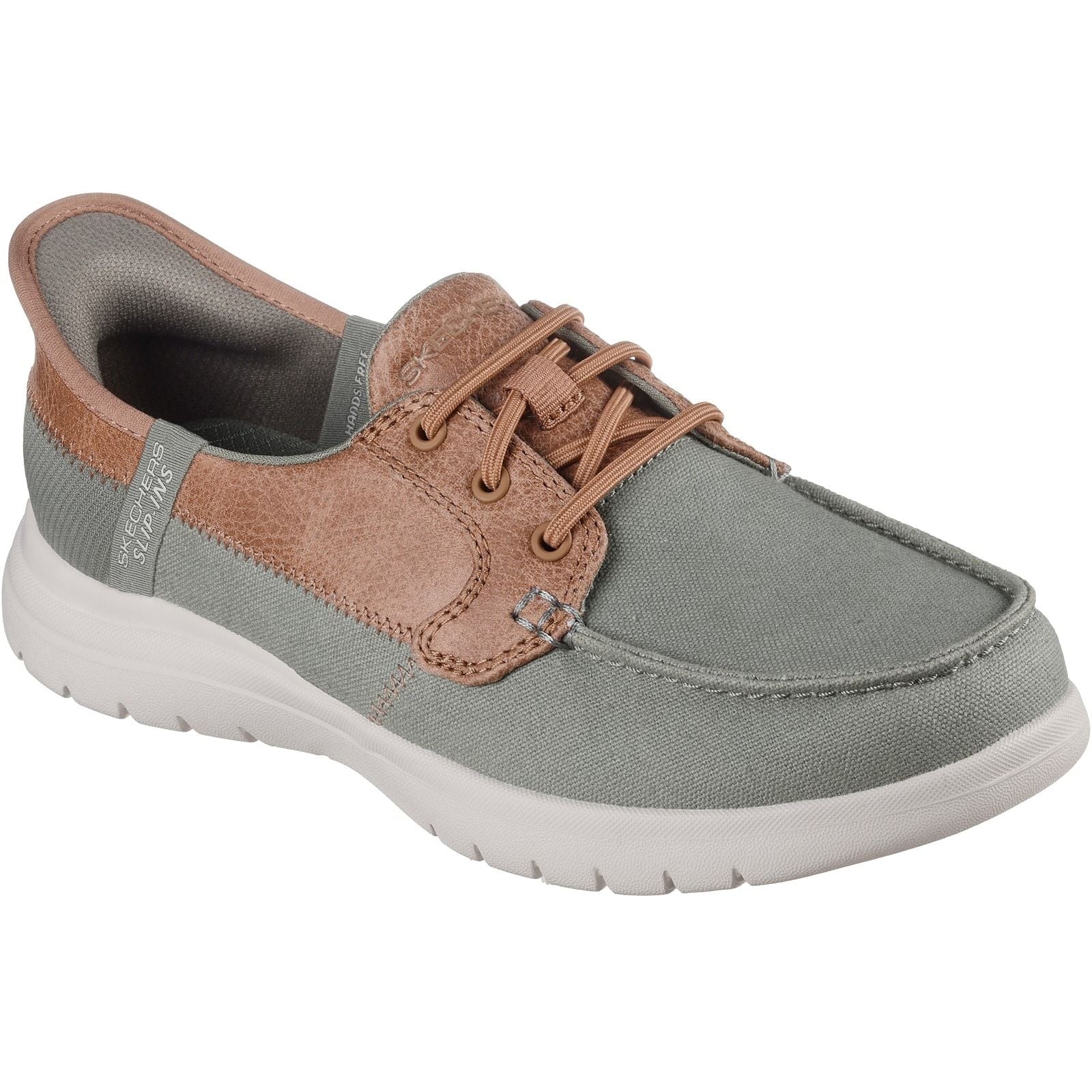 Skechers Womens On-the-GO Flex - Palmilla Boat Shoe Olive - Image 5