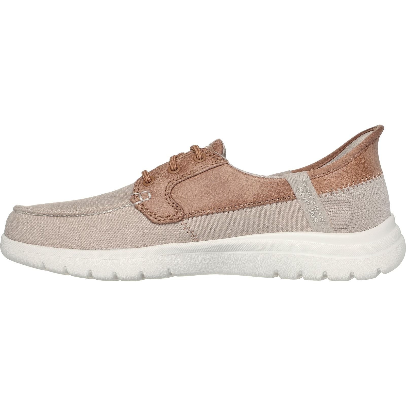 Skechers Womens On-the-GO Flex - Palmilla Boat Shoe Taupe - Image 2