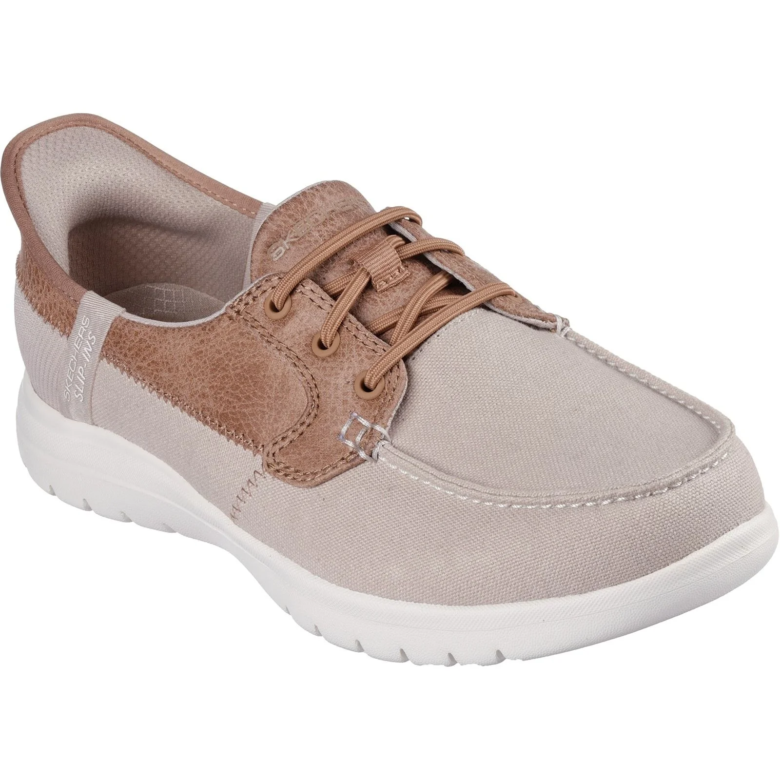 Skechers Womens On-the-GO Flex - Palmilla Boat Shoe Taupe - Image 5