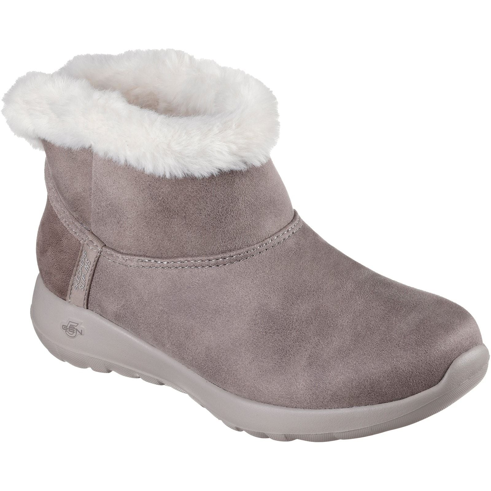Skechers Womens On-the-GO Joy Cozy Dream Boots Dark Taupe - Image 5