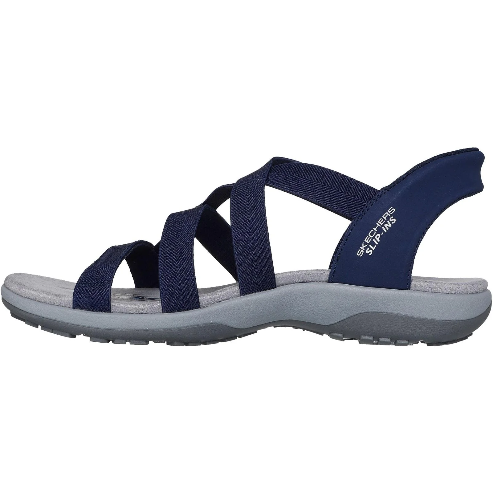 Skechers Womens Reggae Slim Stretch Flex Sandal Navy - Image 2