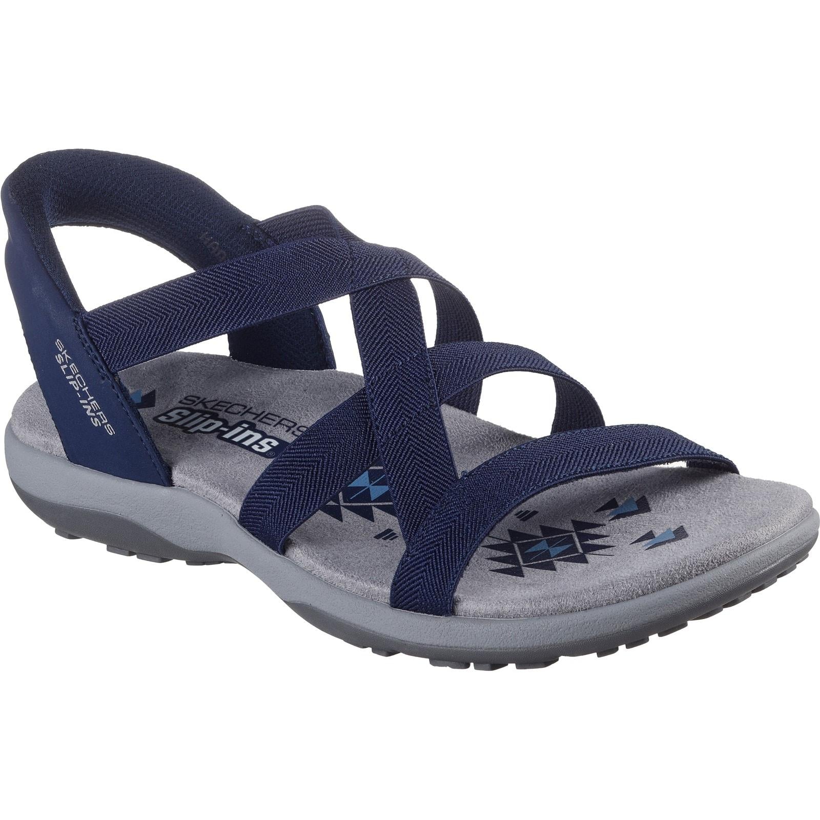 Skechers Womens Reggae Slim Stretch Flex Sandal Navy - Image 5