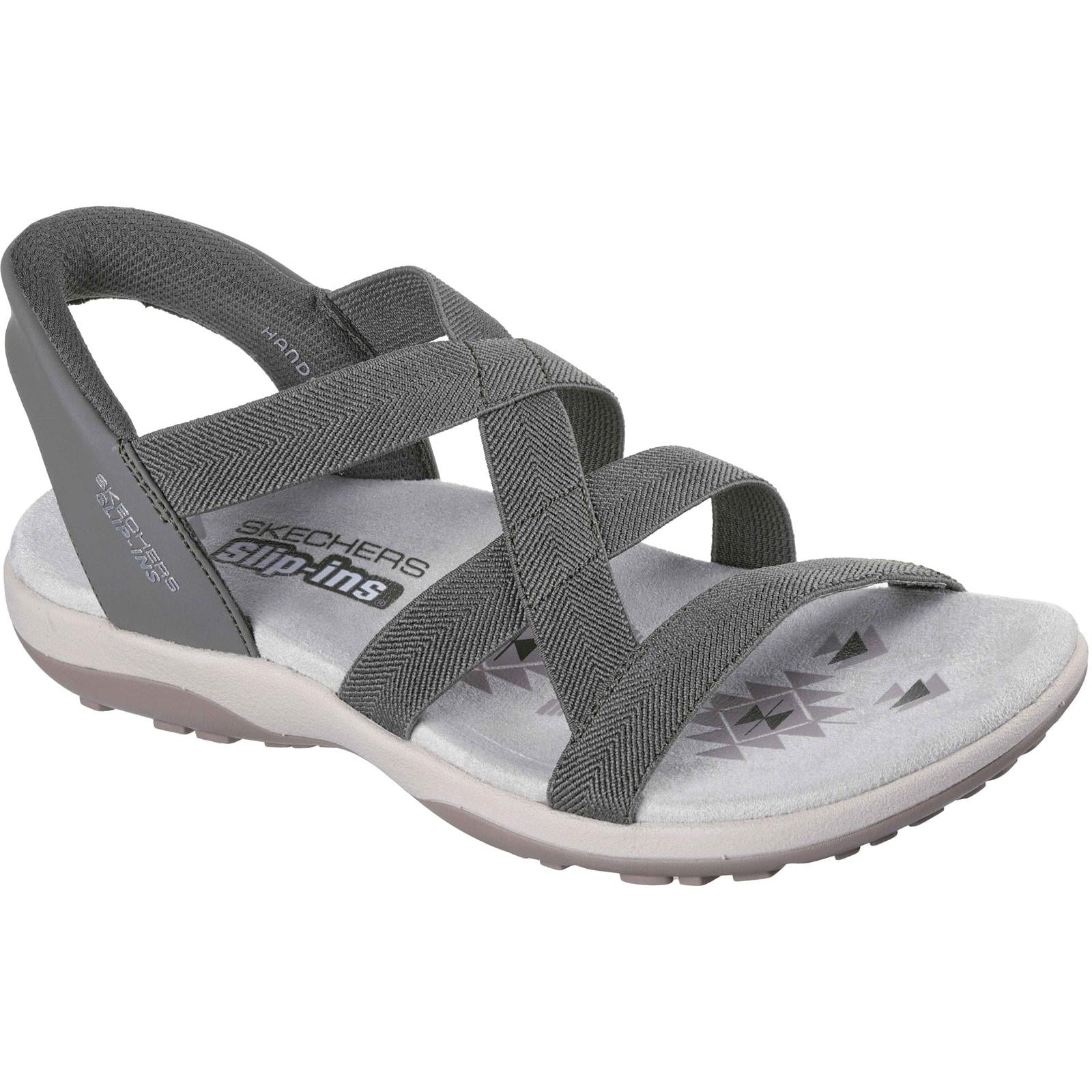 Skechers Womens Reggae Slim Stretch Flex Sandal Olive - Image 5