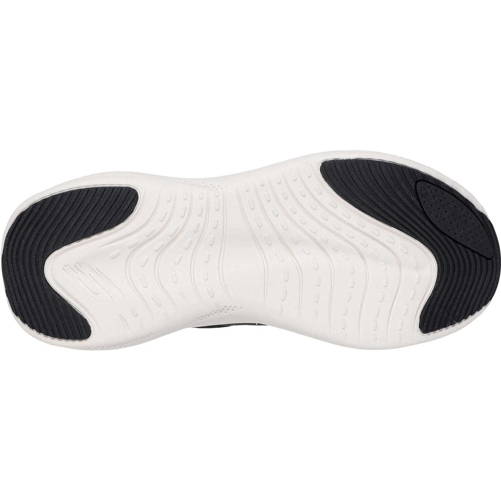 Skechers Womens Skech Cloud Plush Horizon Trainers Black/White - Image 3