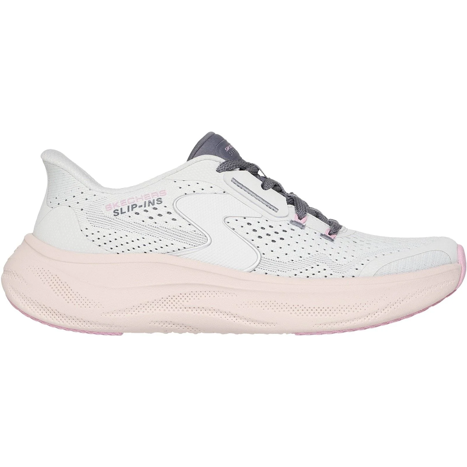 Skechers Womens Skech Cloud Plush Horizon Trainers White/Multi