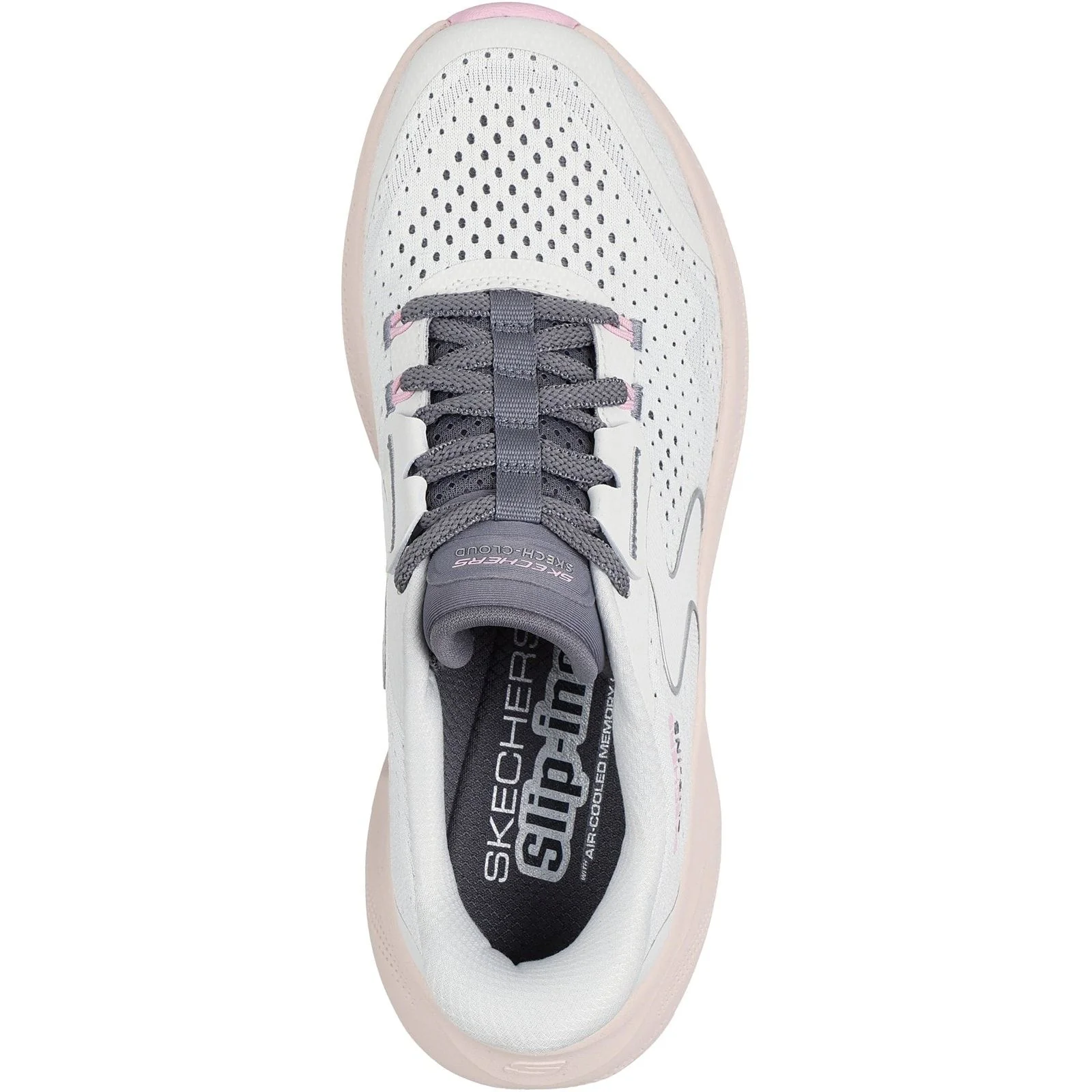Skechers Womens Skech Cloud Plush Horizon Trainers White/Multi - Image 3