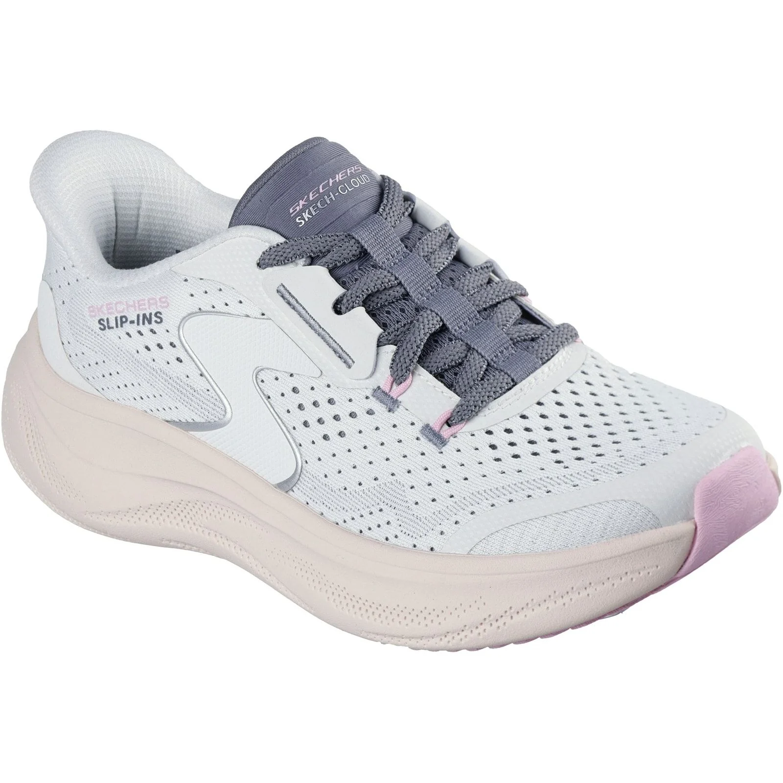 Skechers Womens Skech Cloud Plush Horizon Trainers White/Multi - Image 5
