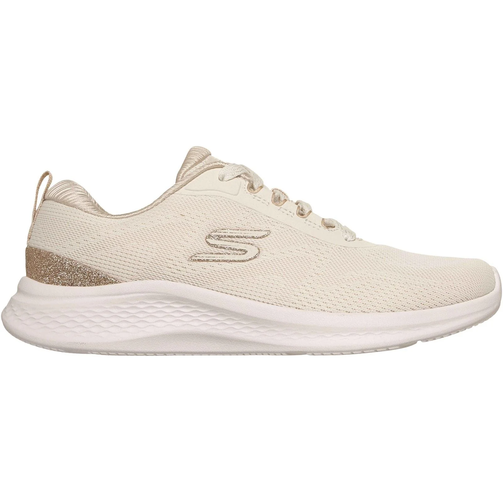 Skechers Womens Skech-Lite Pro 2.0 Trainers Natural/Gold