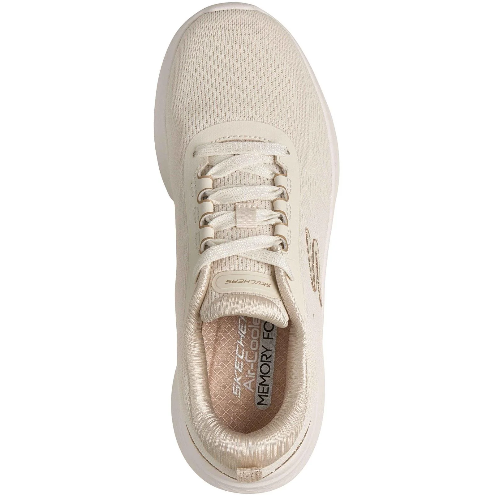 Skechers Womens Skech-Lite Pro 2.0 Trainers Natural/Gold - Image 3