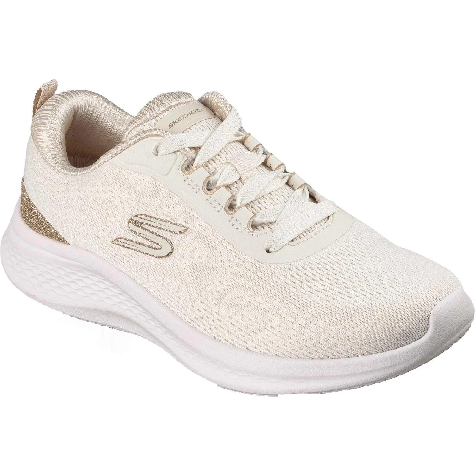 Skechers Womens Skech-Lite Pro 2.0 Trainers Natural/Gold - Image 5
