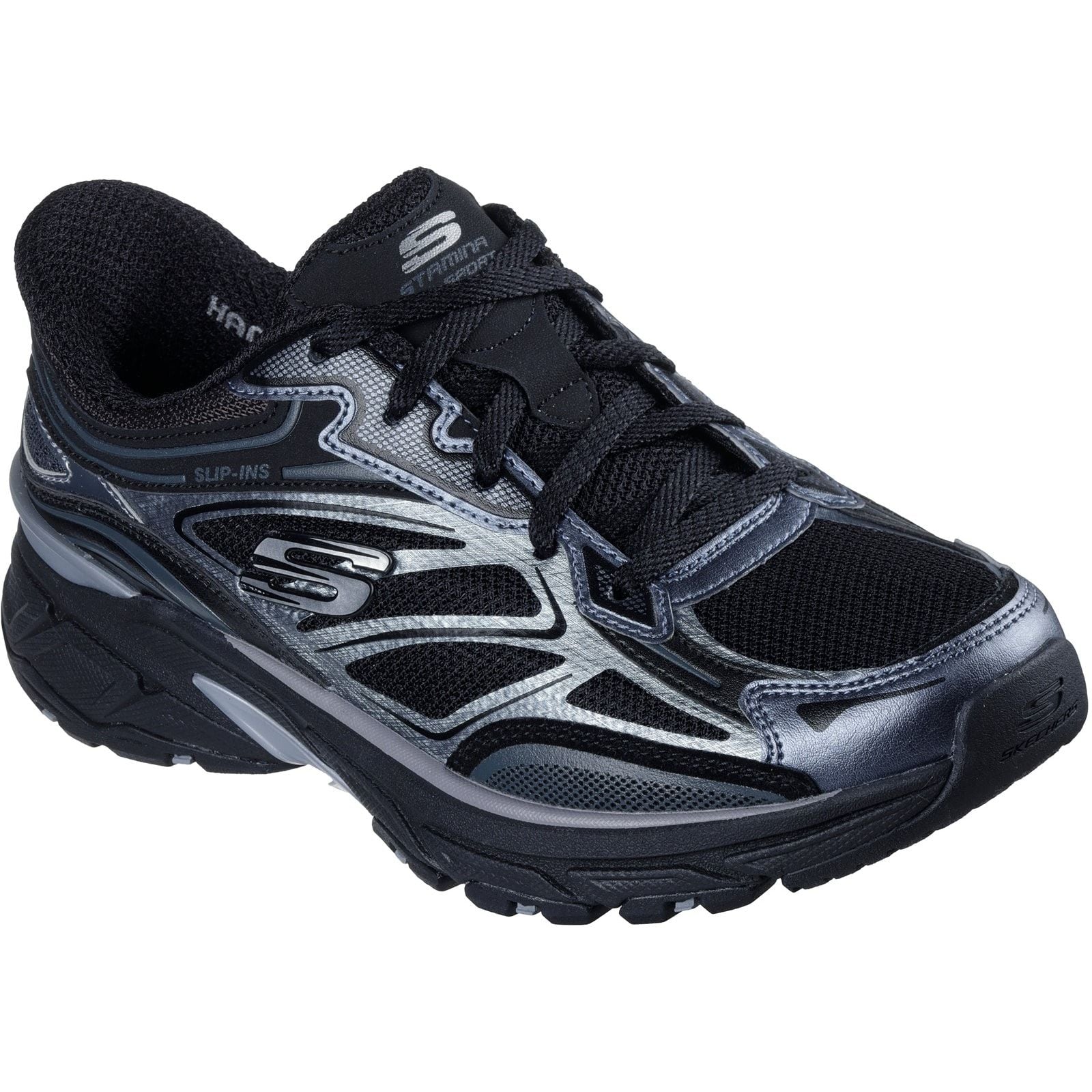 Skechers Womens Stamina Sport Trainer Black - Image 5