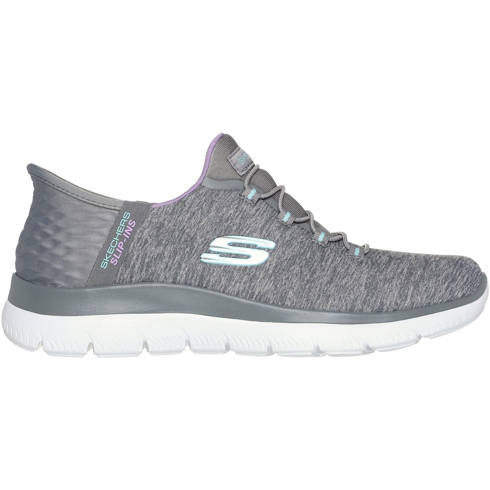 Skechers Womens Summits Dazzling Haze Shoes Grey/Multi