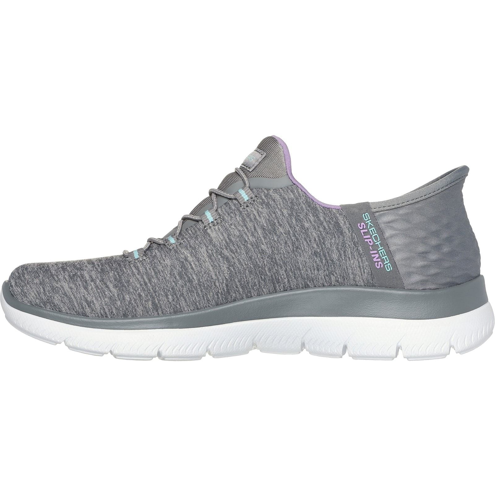 Skechers Womens Summits Dazzling Haze Shoes Grey/Multi - Image 2