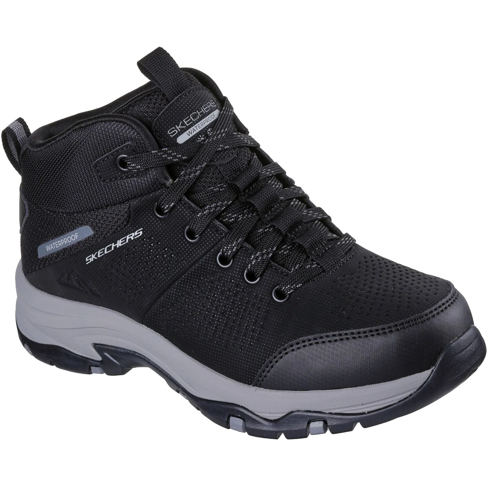 Skechers Womens Trego Trail Destination Hiker Black/Charcoal - Image 5