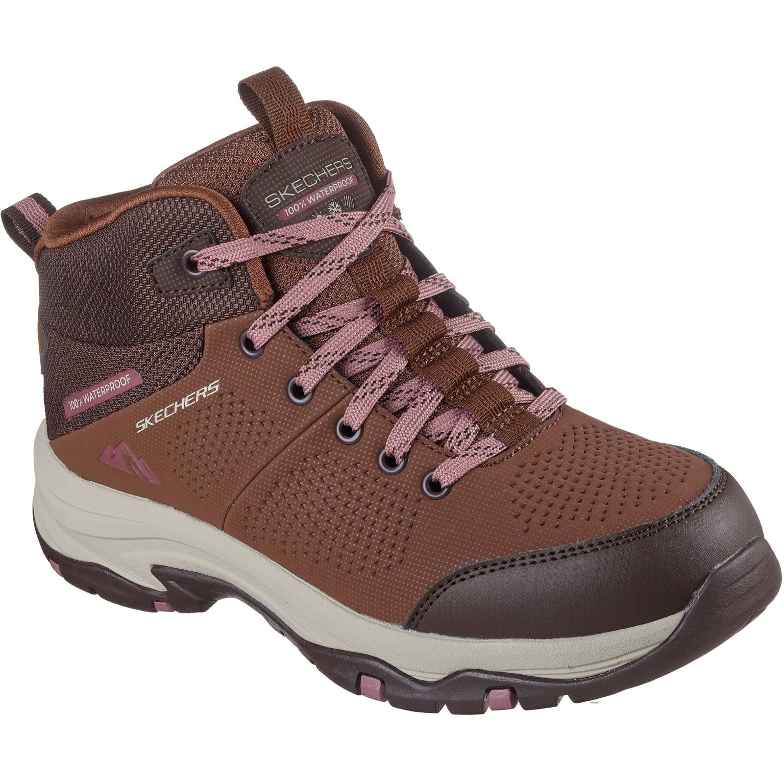 Skechers Womens Trego Trail Destination Hiker Brown/Multi - Image 5