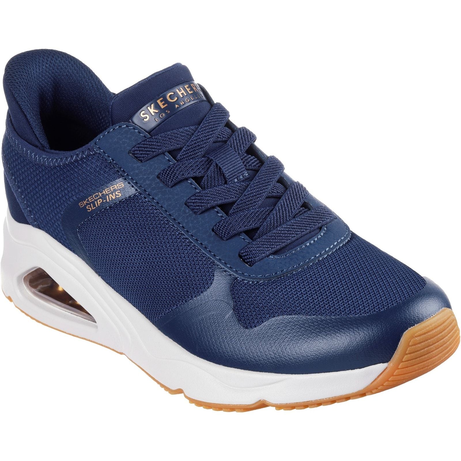 Skechers Womens Tres-Air Uno Easy Steppers Trainers Navy - Image 5