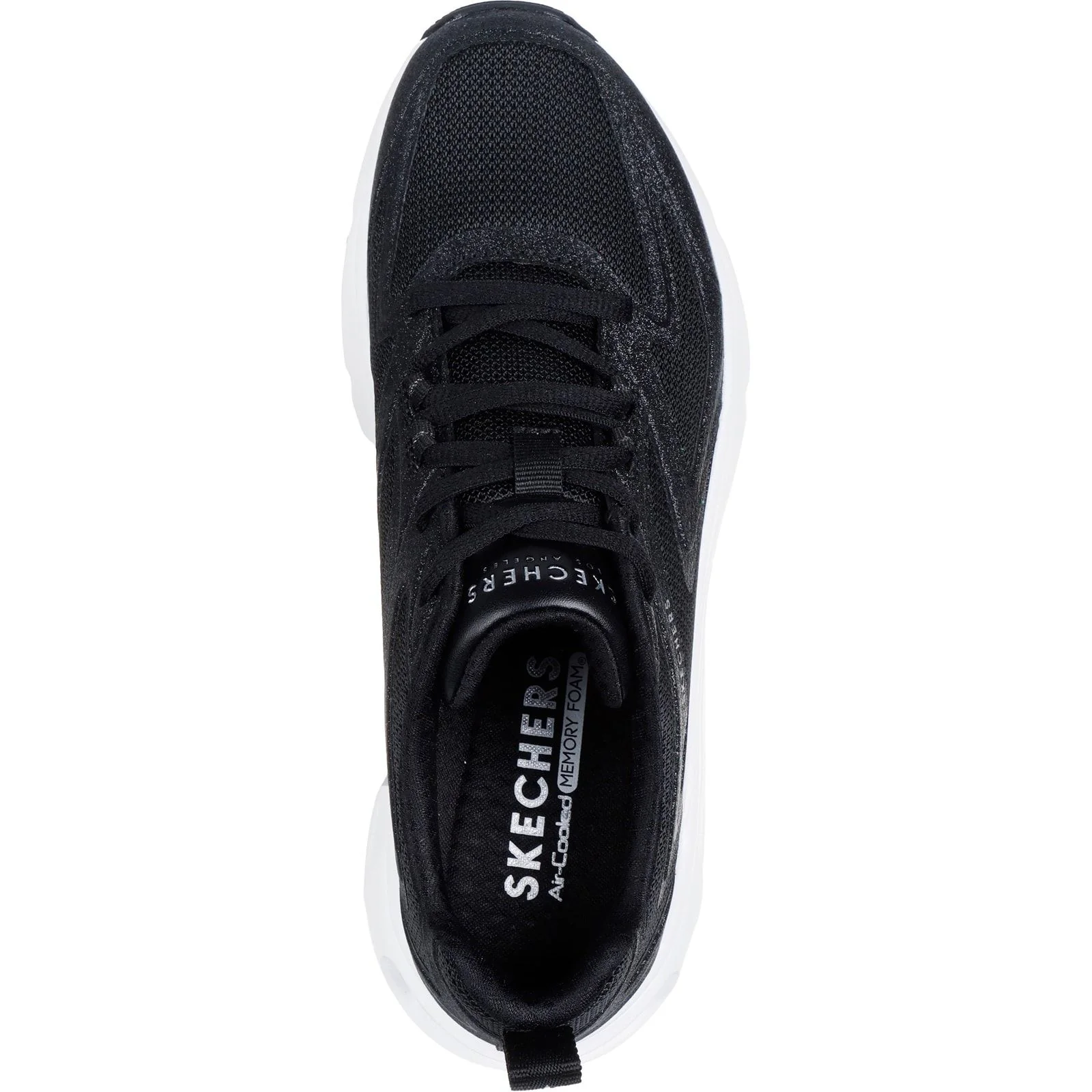 Skechers Womens Tres-Air Uno Glit-Airy Trainers Black - Image 4