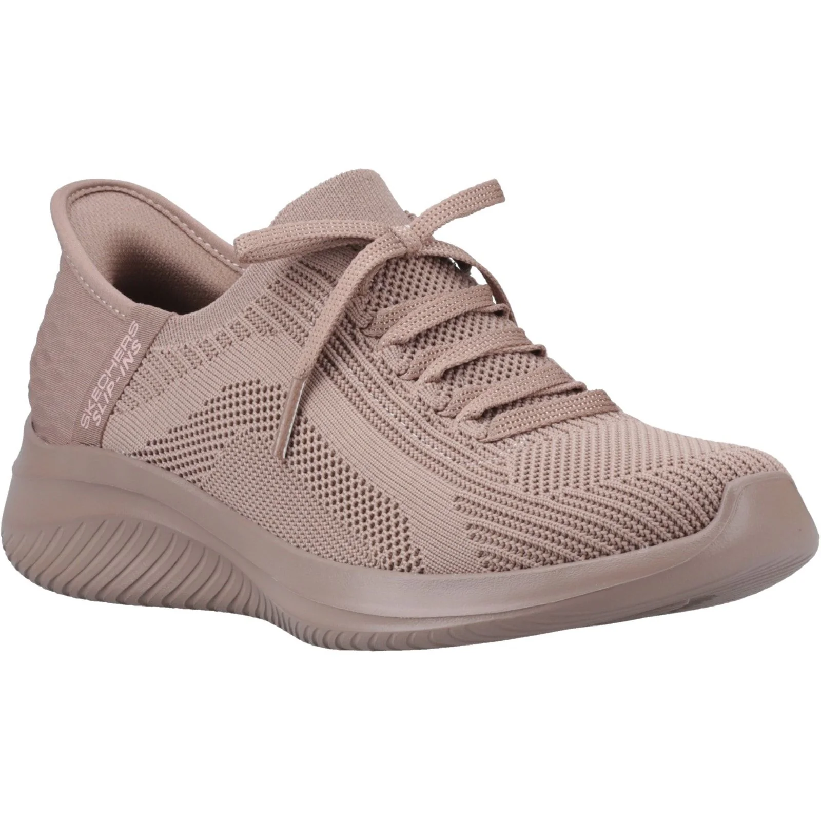 Skechers Womens Ultra Flex 3.0 Pure Color Trainers Dark Taupe - Image 6