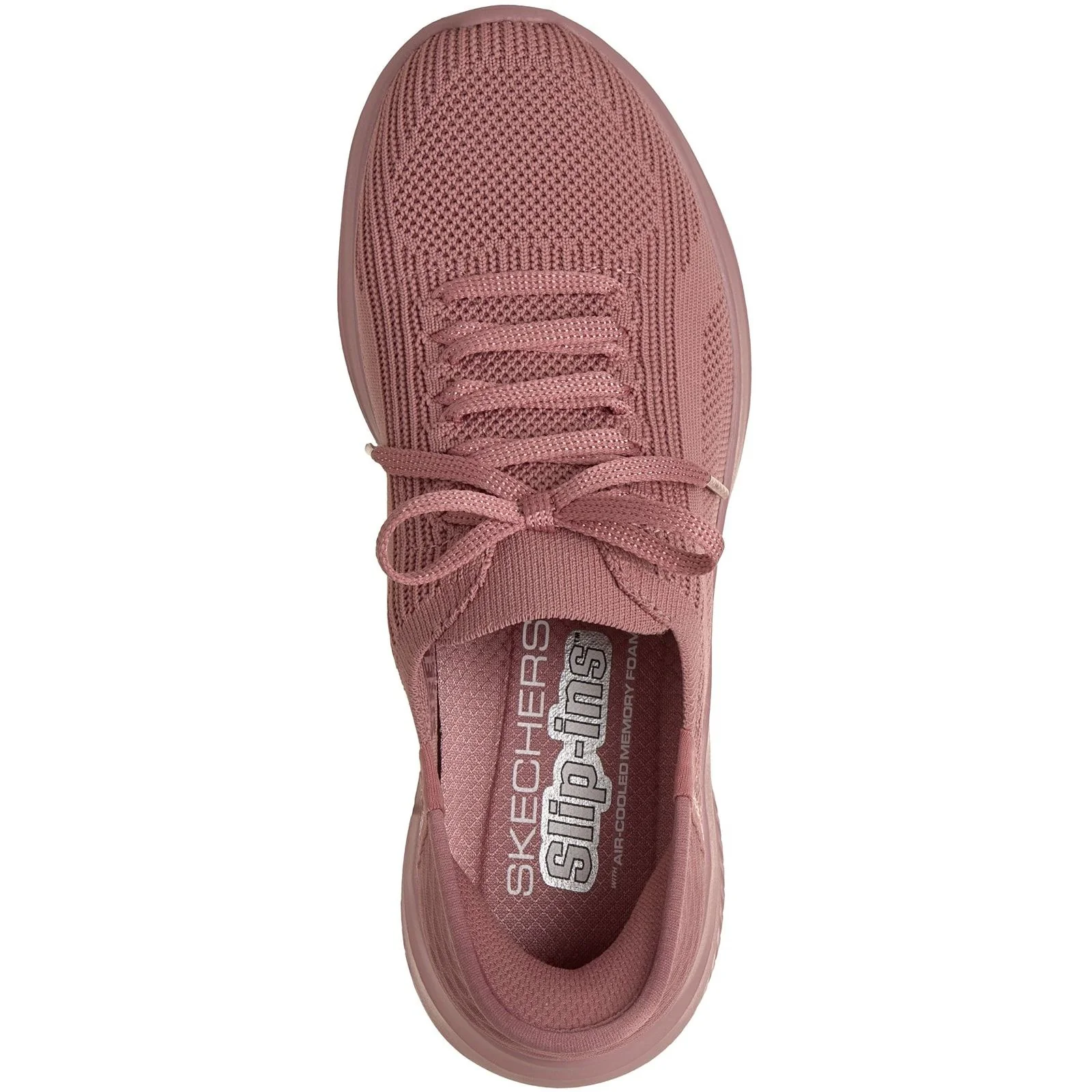 Skechers Womens Ultra Flex 3.0 Pure Color Trainers Mauve - Image 3