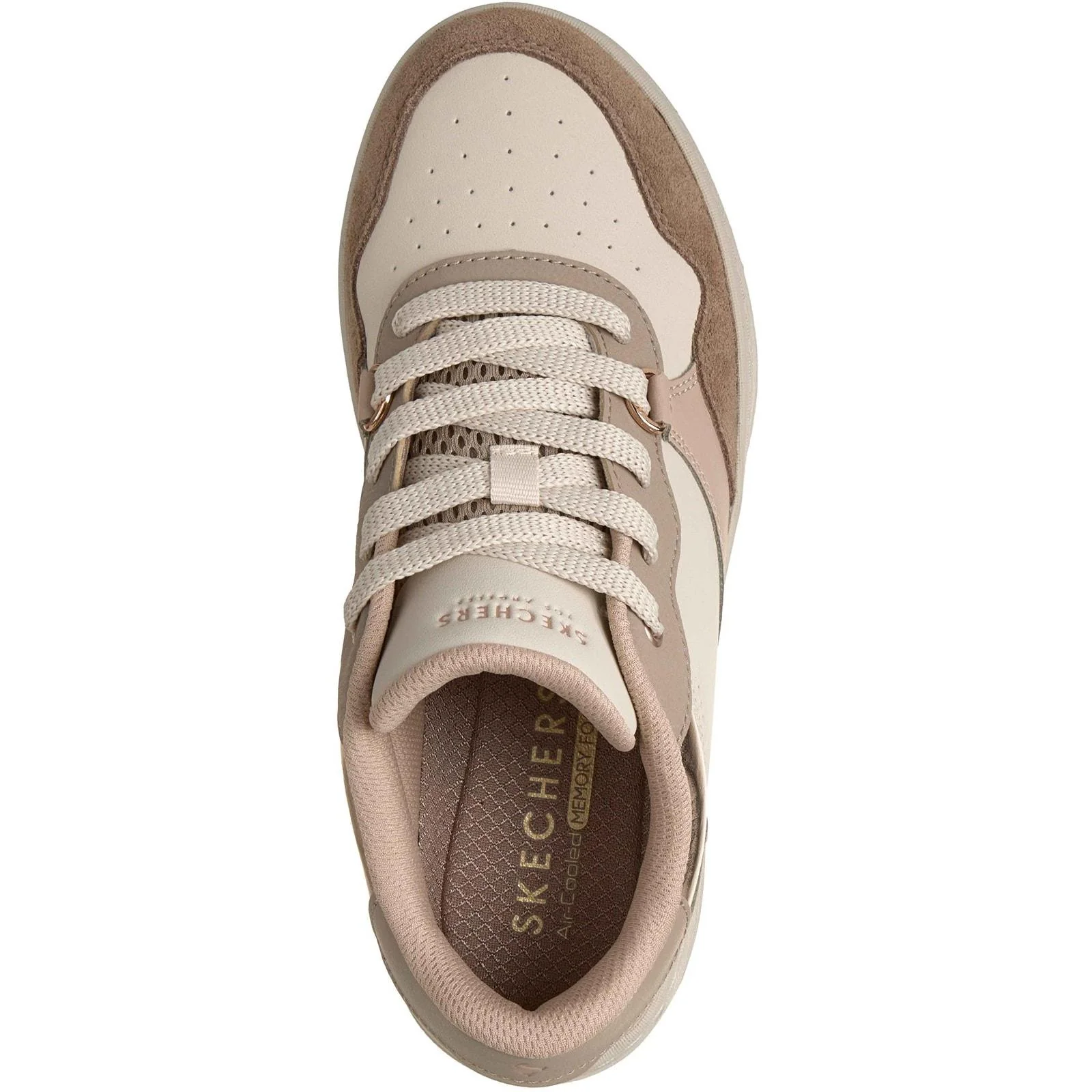 Skechers Womens UNO CTL - Subtle Shimmer Trainers Taupe/Multi - Image 3