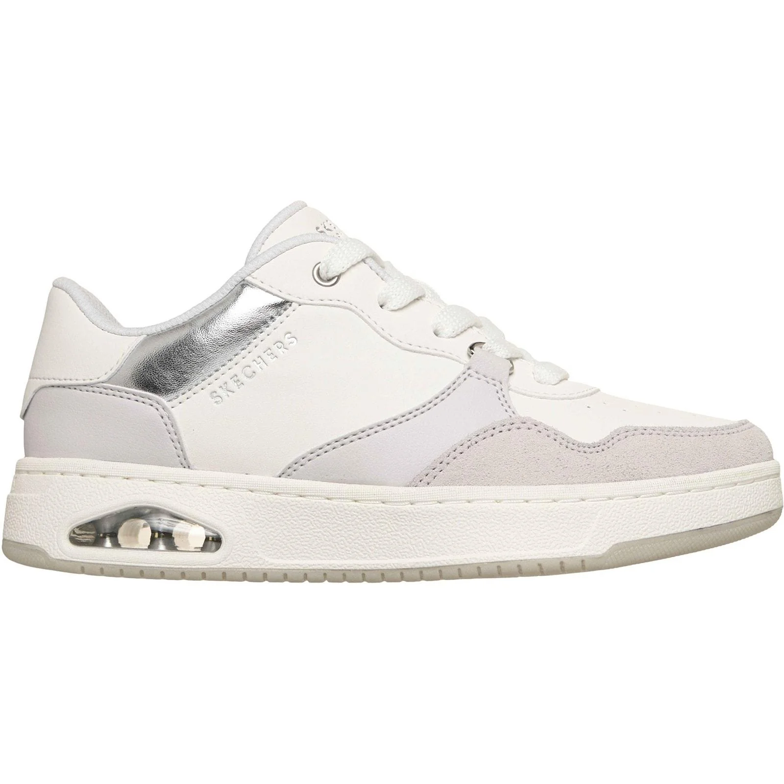 Skechers Womens UNO CTL - Subtle Shimmer Trainers White