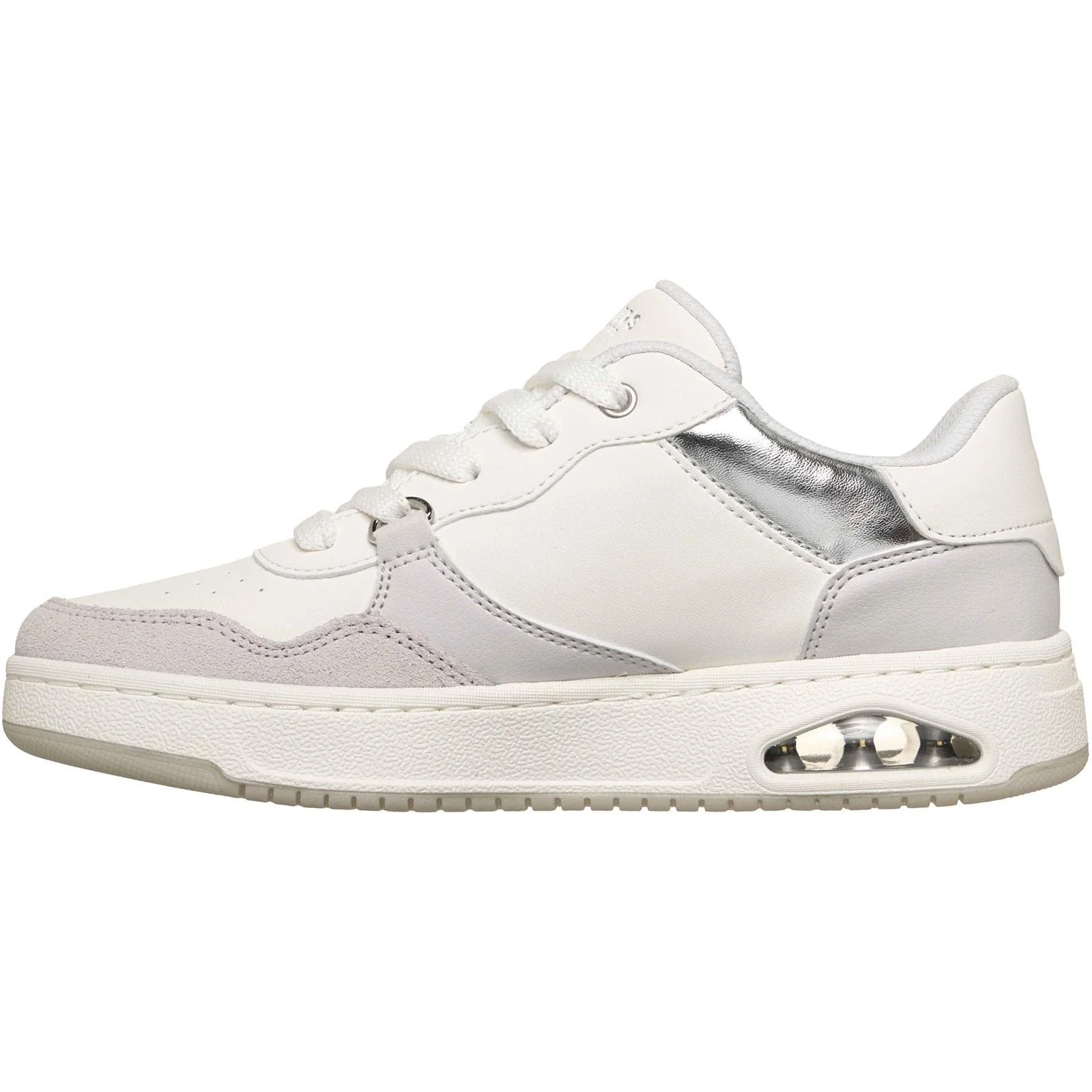 Skechers Womens UNO CTL - Subtle Shimmer Trainers White - Image 2