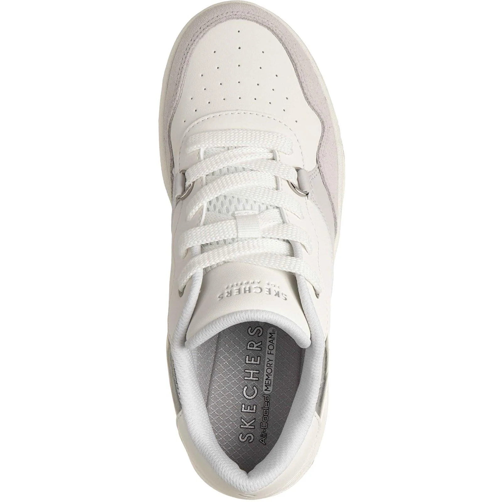 Skechers Womens UNO CTL - Subtle Shimmer Trainers White - Image 3