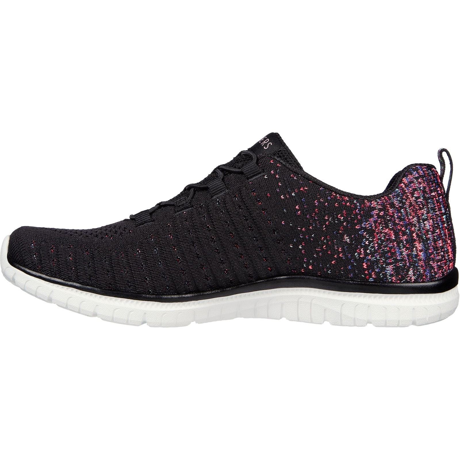 Skechers Womens Virtue Shoes Black/Pink - Image 2