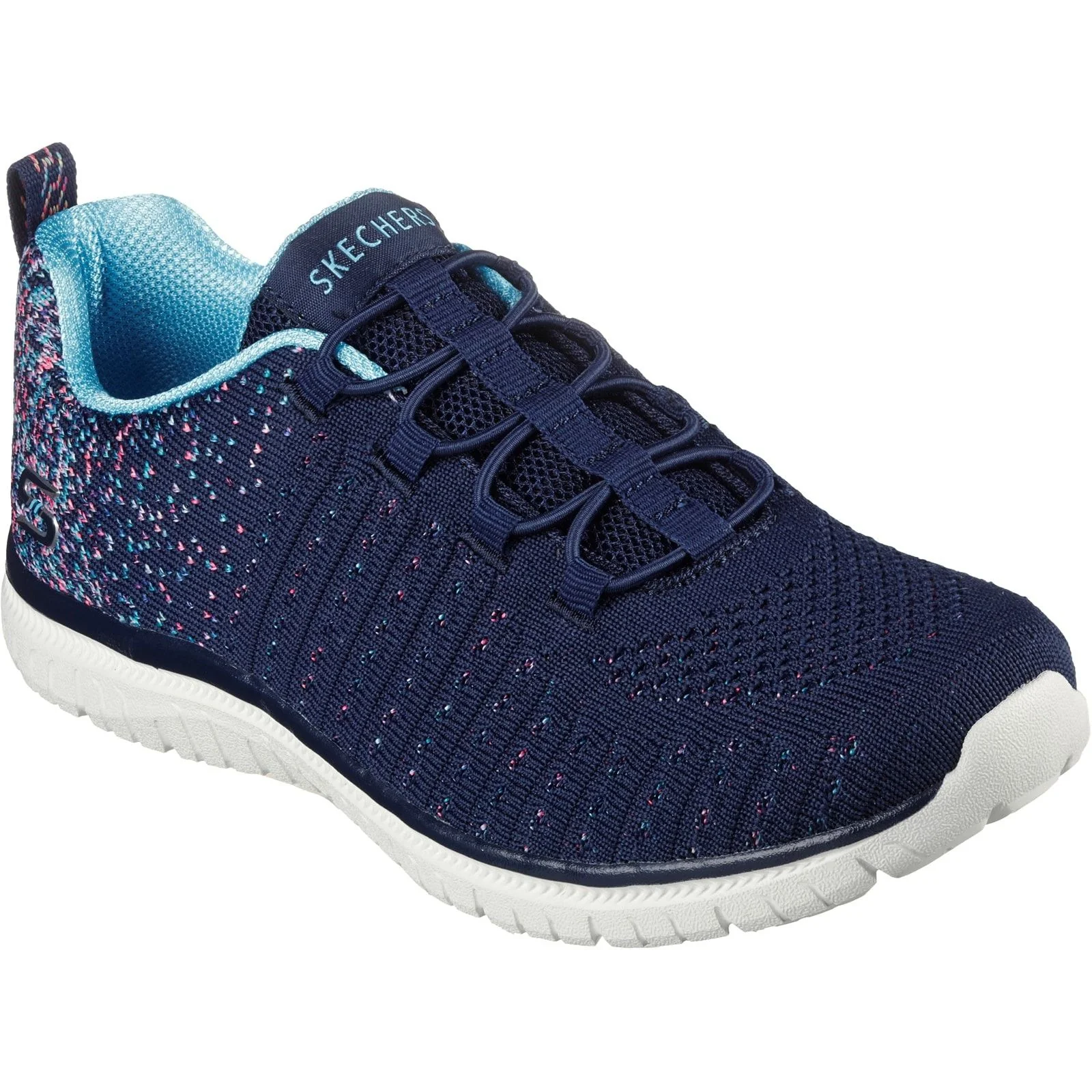 Skechers Womens Virtue Shoes Navy/Blue - Image 5