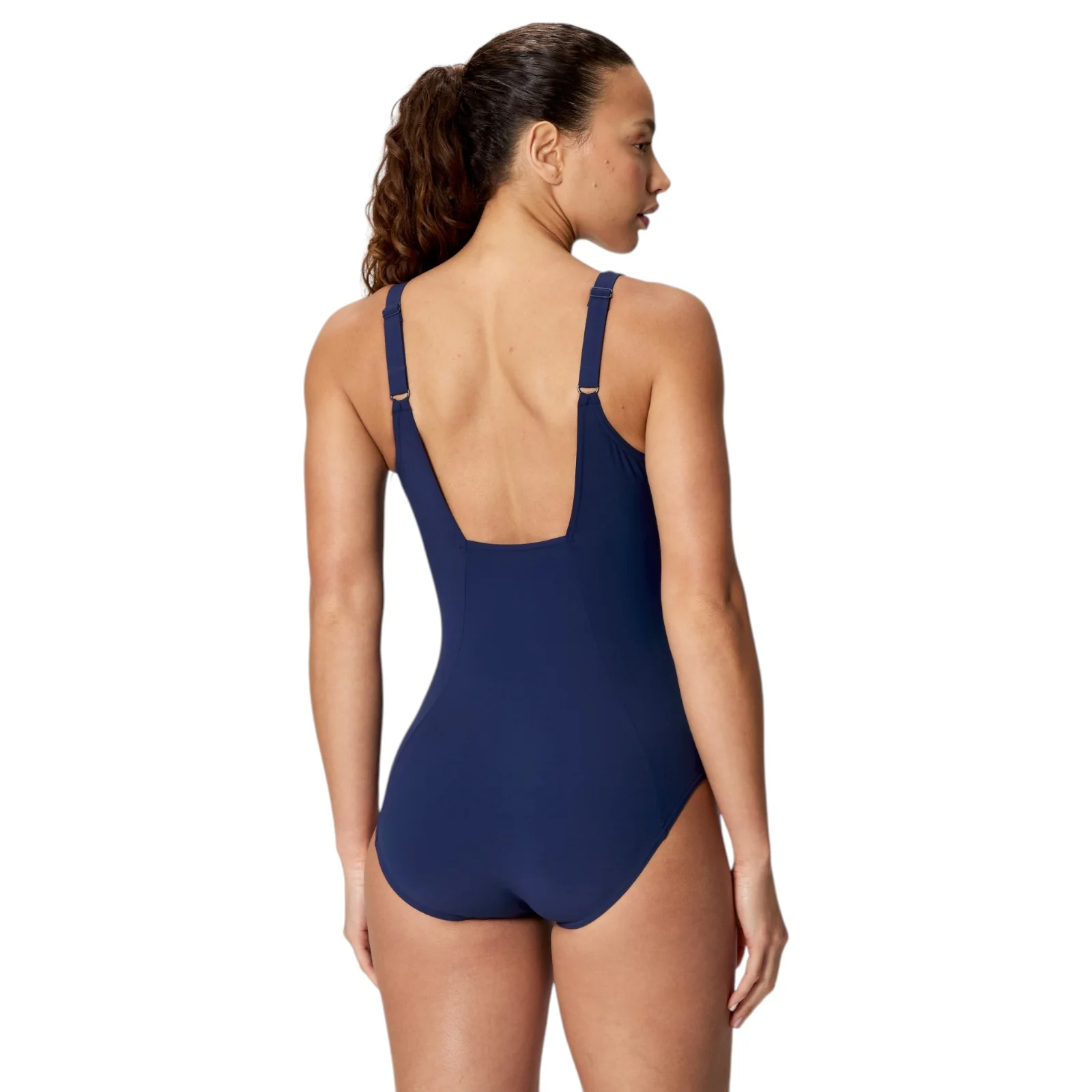 Speedo Shaping Contour Eclipse Solid Womens One-Piece Swimsuit - Image 2