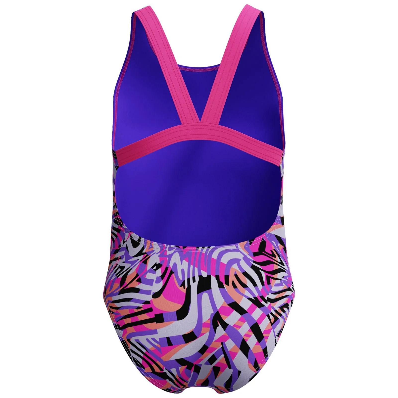 Speedo Girls Digit Allover Leaderback Swimsuit - Image 2